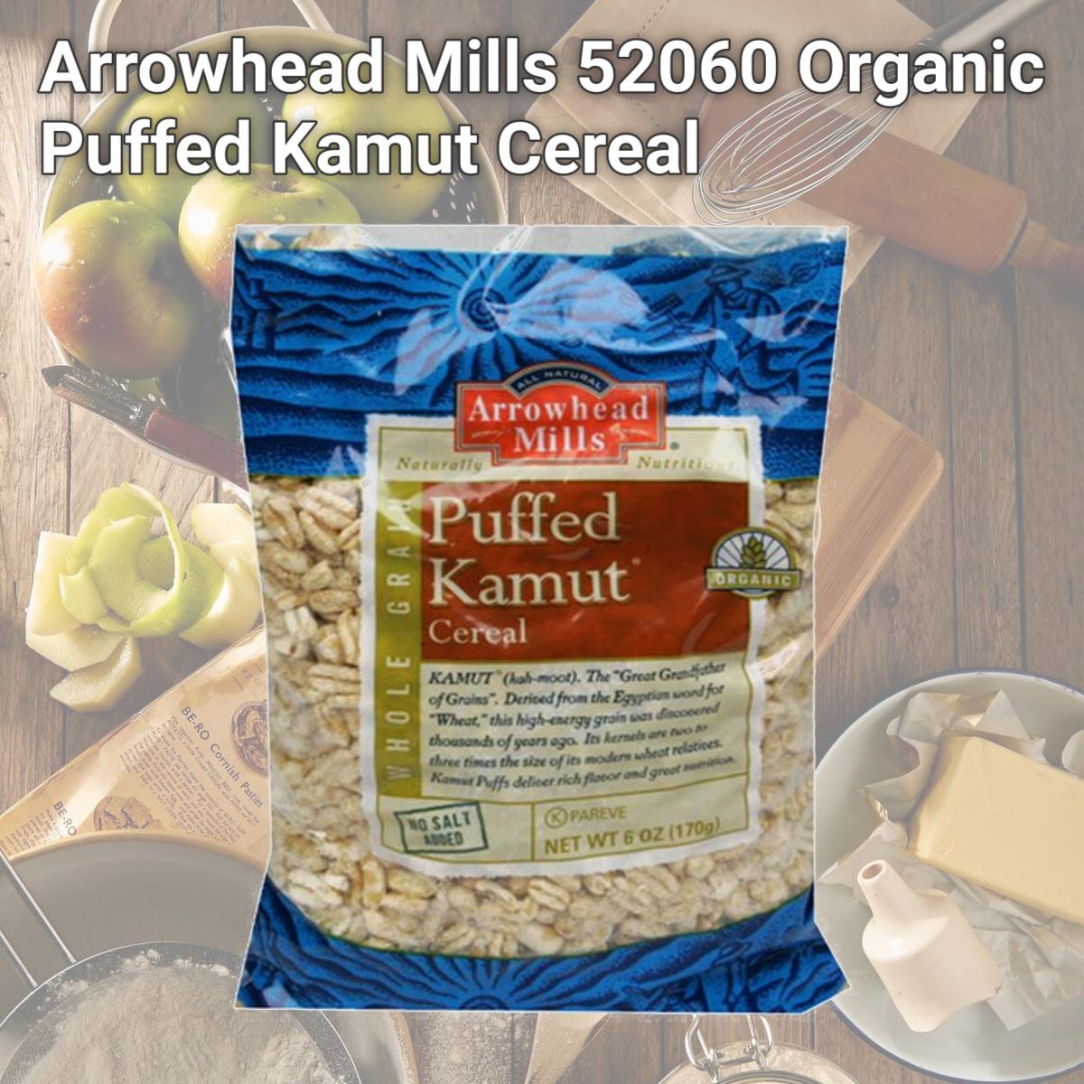 Picture of Arrowhead Mills 52060 Organic Puffed Kamut Cereal