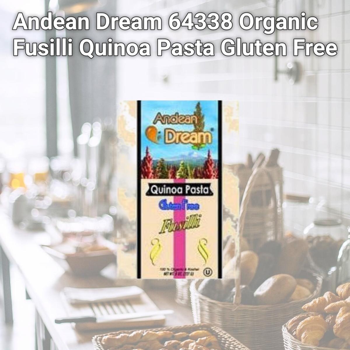 Picture of Andean Dream 64338 Organic Fusilli Quinoa Pasta Gluten Free