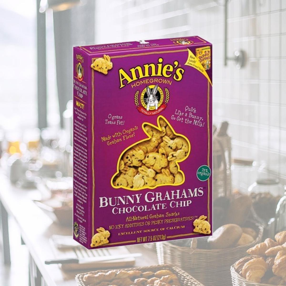 Picture of Annies Homegrown 22265 Chocolate Chip Bunny Grahams