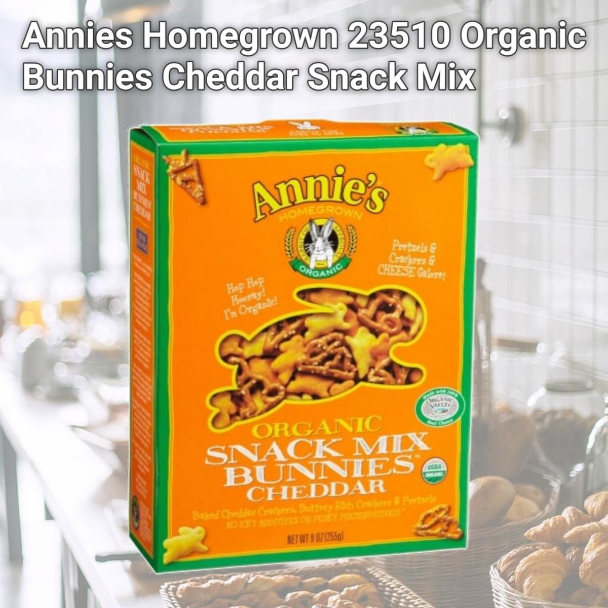 Picture of Annies Homegrown 23510 Organic Bunnies Cheddar Snack Mix