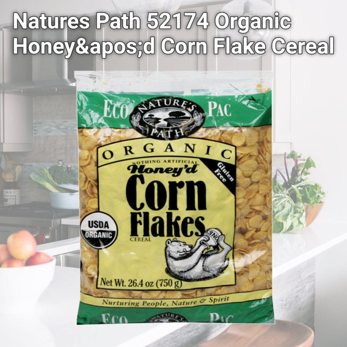 Picture of Natures Path 52174 Organic Honey'd Corn Flake Cereal