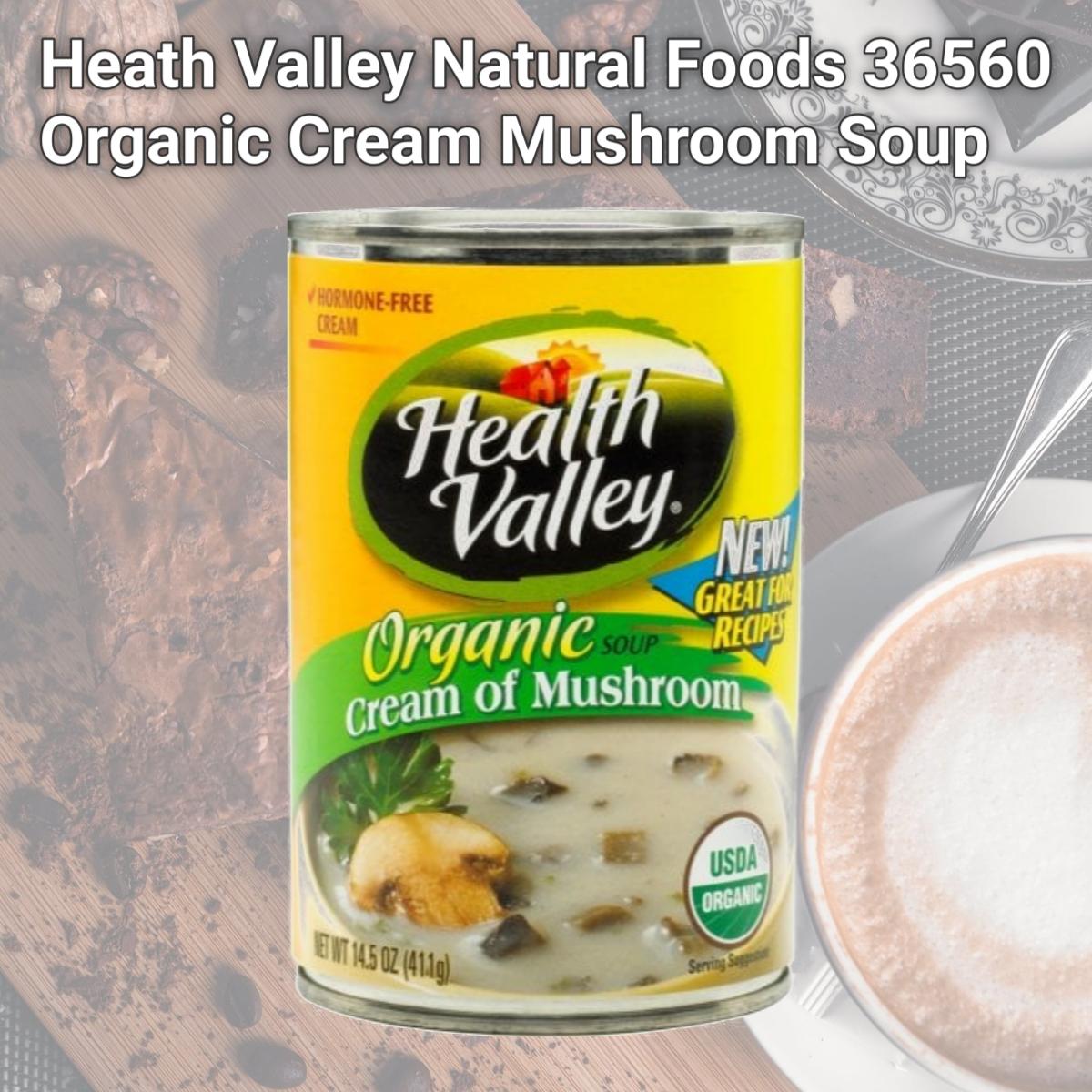 Picture of Heath Valley Natural Foods 36560 Organic Cream Mushroom Soup