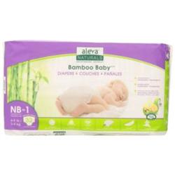 20188 4-9 Lbs Bamboo Baby Disposable Diapers, Size 1 - 32 Count