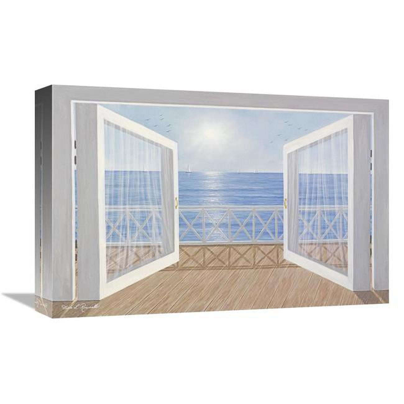 UPC 740078579953 product image for GCS-398725-1218-142 12 x 18 in. Blue on Blue Art Print - Diane Romanello | upcitemdb.com