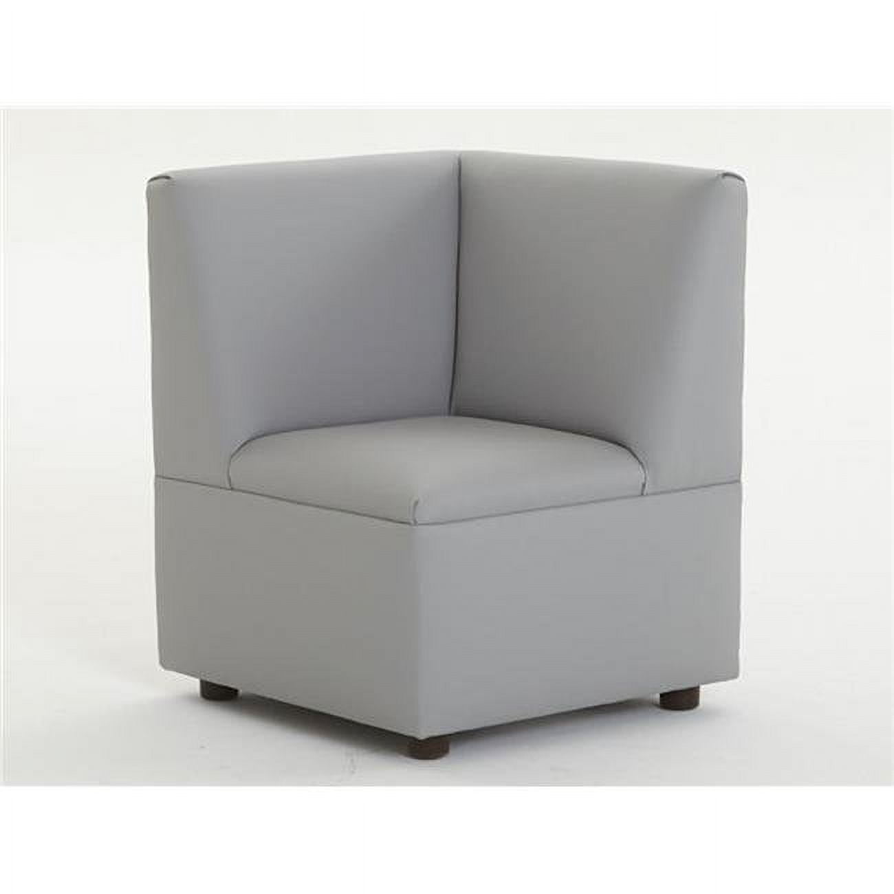 Fm0260-211 Modern Casual Cozy Corner Chair, Gray 26 X 20 X 20 In.