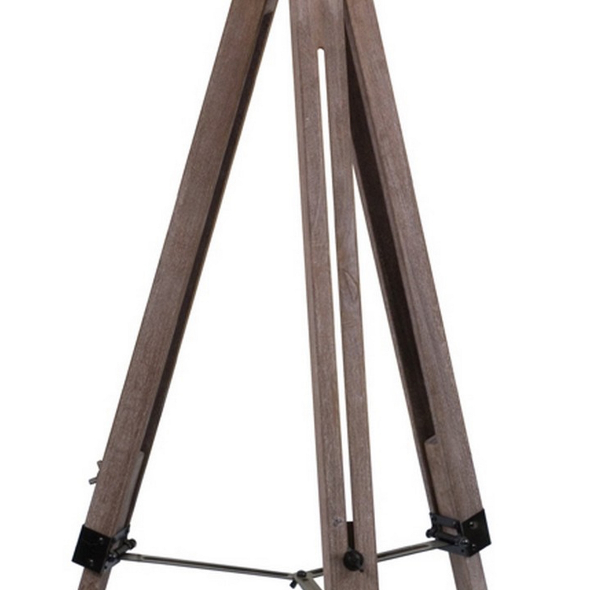 Picture of Benjara BM309688 55 in. Tripod Style Wood Frame & Spotlight Floor Lamp&#44; Brown & Black