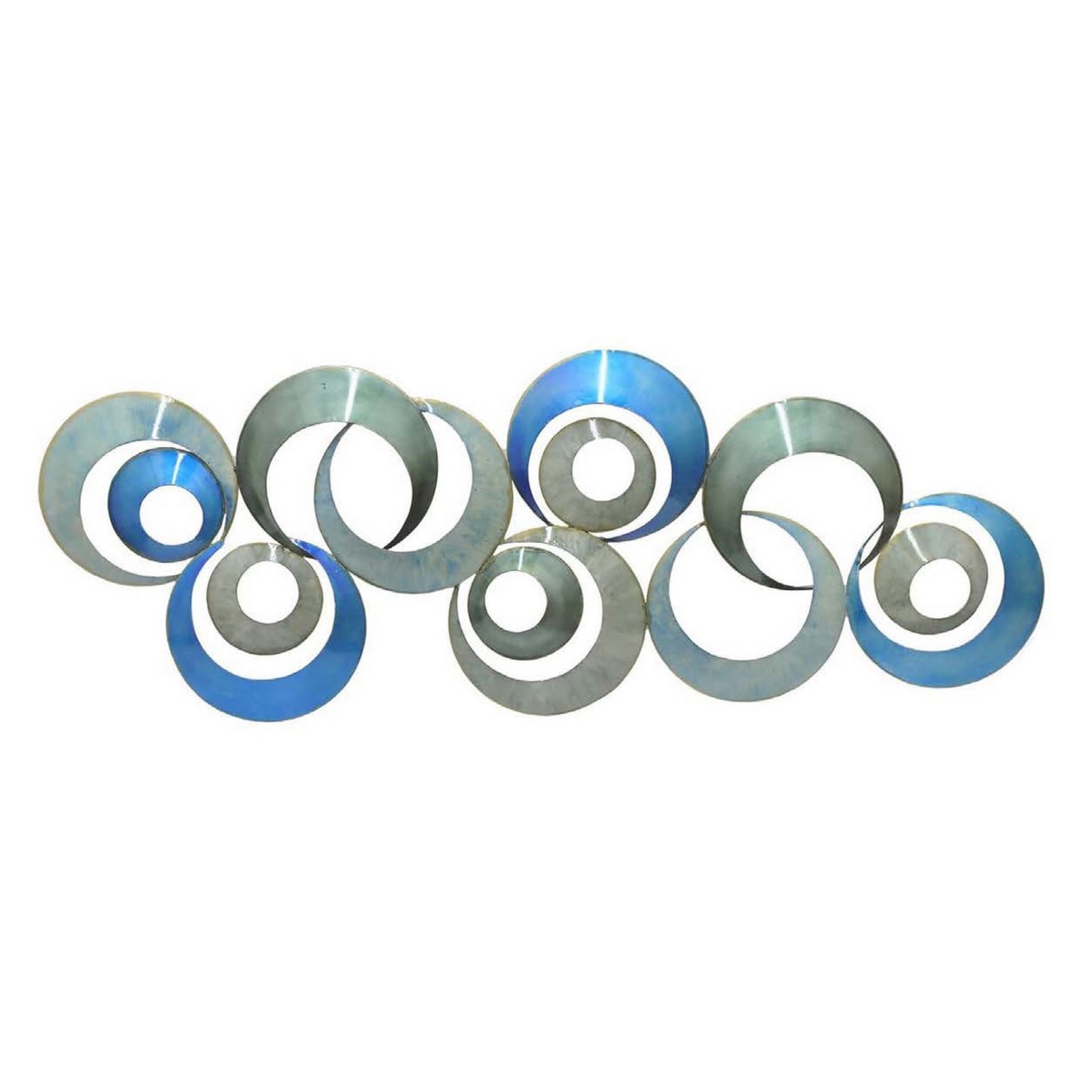 UPC 198288000123 product image for BM310150 16 x 41 x 1.5 in. Circular Interconnected Design Wall Decor, Modern | upcitemdb.com