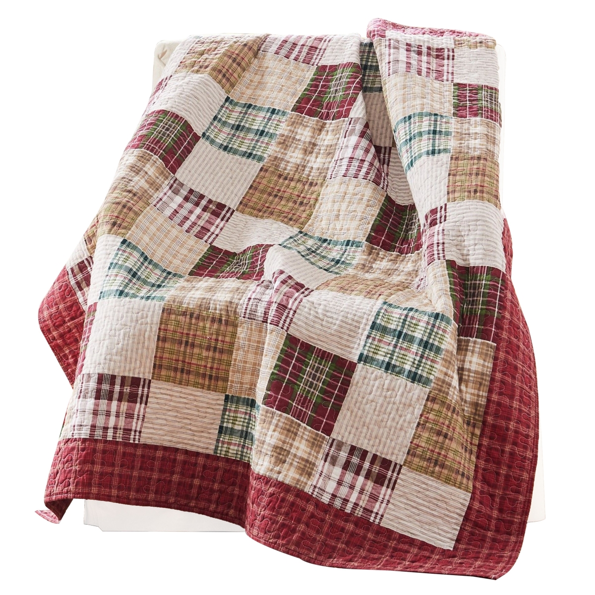 UPC 198288028264 product image for BM313298 50 x 60 in. Evi Quilted Patchwork Throw Blanket, Soft Multicolor Co | upcitemdb.com