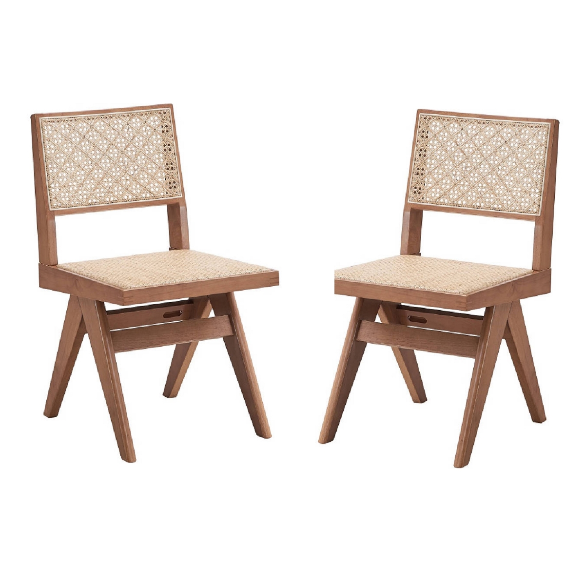 UPC 198288032193 product image for BM314306 Tina 22 in. Side Dining Chair - Woven Rattan - Wood - Natural Brown -  | upcitemdb.com