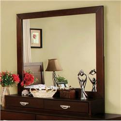 Bm123520 Crystal Lake Transitional Style Mirror, Brown Cherry
