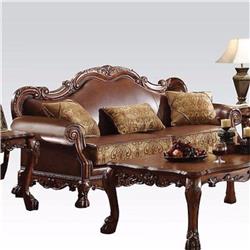 Dresden Sofa with 3 Pillows, Brown
