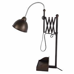 Bm149402 Antique Functional Arris Extension Table Lamp, Bronze
