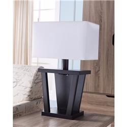 Bm148836 Contemporary Style Sturdy Table Lamp, Dark Brown