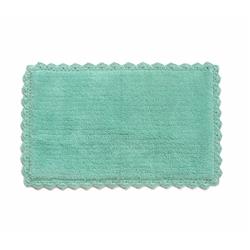 Chn-chb009-4 Aqua Blue Crochete Mat