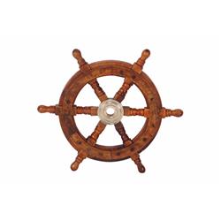 13 X 1.5 X 13 In. Kaunas Ship Wheel, Spectacular & Majestic Nautical Home Decor