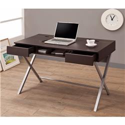 Bm156223 29.5 X 47.25 X 23.5 In. Stylish Connect-it Desk With Built-in Storage Compartment, Brown