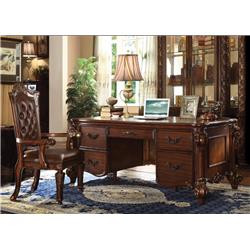 Bm158754 Imperial Executive Desk, Cherry Brown