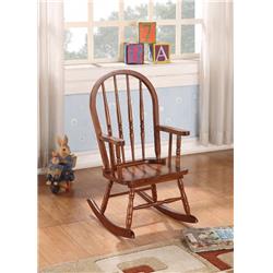 Bm162981 Elegant Wooden Rocking Chair, Tobacco Brown