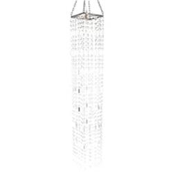 Bm154154 Statement Worth Hanging Beaded Chandelier, Clear