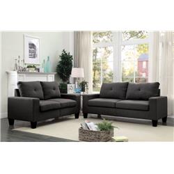 Bm156067 36 X 32 X 71 In. Fashionable Sofa & Loveseat, Gray