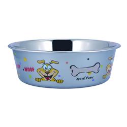Bnc-10006 2.56 In. Multi- Print Stainless Steel Dog Bowl By - Multicolor