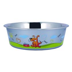 Bnc-10007 Multi- Print Stainless Steel Dog Bowl By - Multicolor