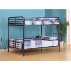Bm163485 Metal Full & Full Bunk Bed, Gunmetal Gray