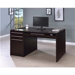Contemporary Connect-it Computer Desk, Brown