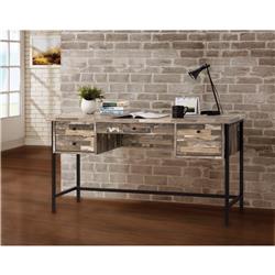 Bm159133 Rustic Style Wooden Writing Desk With Drawers