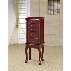 Bm159234 Traditional Style Wooden Jewelry Armoire, Brown