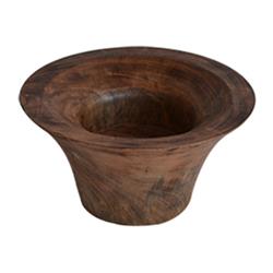 Bm165435 8 X 16 X 16 In. Large Decorative Wooden Bowl, Brown