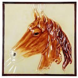 1 X 17 X 20 In. Metal Horse Wall Art, Brown