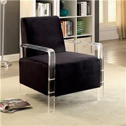 Bm172741 35.63 X 26 X 30.62 In. Flannelette Fabric Accent Chair - Black