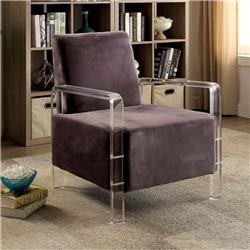 Bm172742 35.63 X 26 X 30.62 In. Flannelette Fabric Accent Chair - Gray