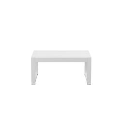 Bm172087 17 X 19 X 35 In. Anodized Aluminum Outdoor Table - White