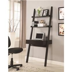 Bm172239 72 X 29.5 X 18 In. Ladder Desk With One Drawer, Cappuccino