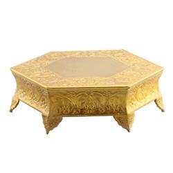 I305-hgm002 14 In. Metal Wedding Cake Stand, Gold