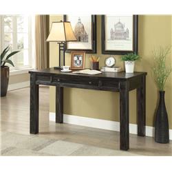 Bm183186 One Drawer Wooden Writing Desk With Block Legs, Antique Black - 31 X 26 X 52 In.