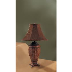 Bm171588 Polyresin 30 In. Table Lamp With Aesthetic Base, Brown - Set Of 2