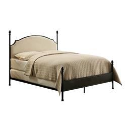 Bm123715 Transitional Full Size Bed With Ball Finials, Black - 55.88 X 57.25 X 79.13 In.