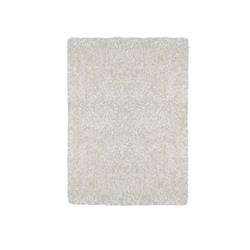 Bm181123 Contemporary Style Polyester Area Rug With Cotton Backing, White - 0.4 X 60 X 96 In.