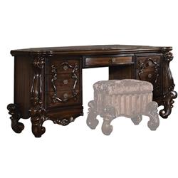 Bm185872 30.98 X 21.14 X 66.93 In. Wooden Vanity Desk With Seven Drawers, Cherry Oak Brown