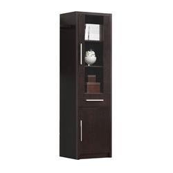 Bm177537 Wooden Cabinet With Spacious Storage, Espresso Brown - 71 X 15 X 21 In.