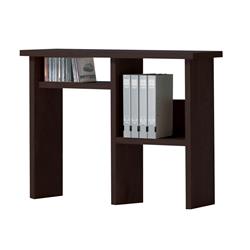 Bm177549 Wooden Computer Hutch With 2 Open Shelves, Espresso Brown - 30 X 12 X 39 In.