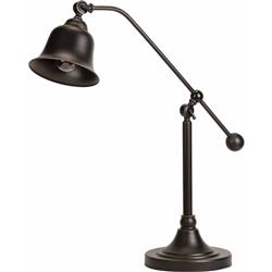 Bm163918 Vintage Metal Desk Lamp, Bronze - 37.5 X 29 X 6 In.