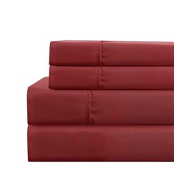 Bm202120 Lanester Polyester Twin Size Sheet Set, Red - 3 Piece