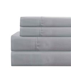 Bm202123 Lanester Polyester Twin Size Sheet Set, Gray - 3 Piece