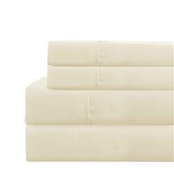 Bm202124 Lanester Polyester Twin Size Sheet Set, Cream - 3 Piece
