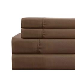 Bm202143 Lanester Polyester Twin Size & Extra Large Sheet Set, Brown - 3 Piece