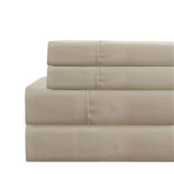 Bm202150 Lanester Polyester Twin Size & Extra Large Sheet Set, Light Brown - 3 Piece